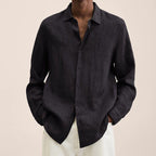 Giovanni Men's Linen Shirt – Breathable Long Sleeve with Classic Elegant Design