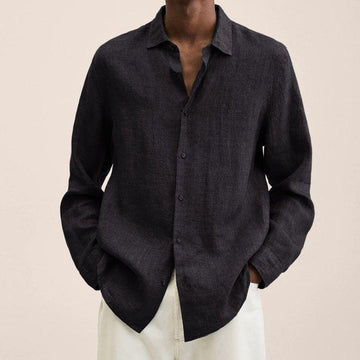 Giovanni Men's Linen Shirt – Breathable Long Sleeve with Classic Elegant Design