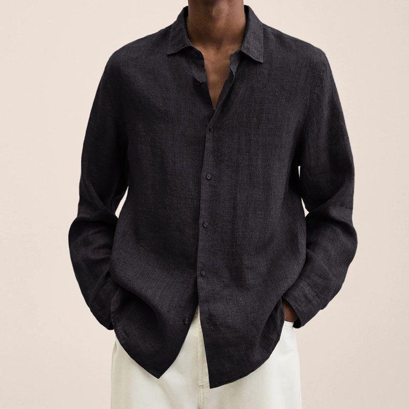Giovanni Men's Linen Shirt – Breathable Long Sleeve with Classic Elegant Design