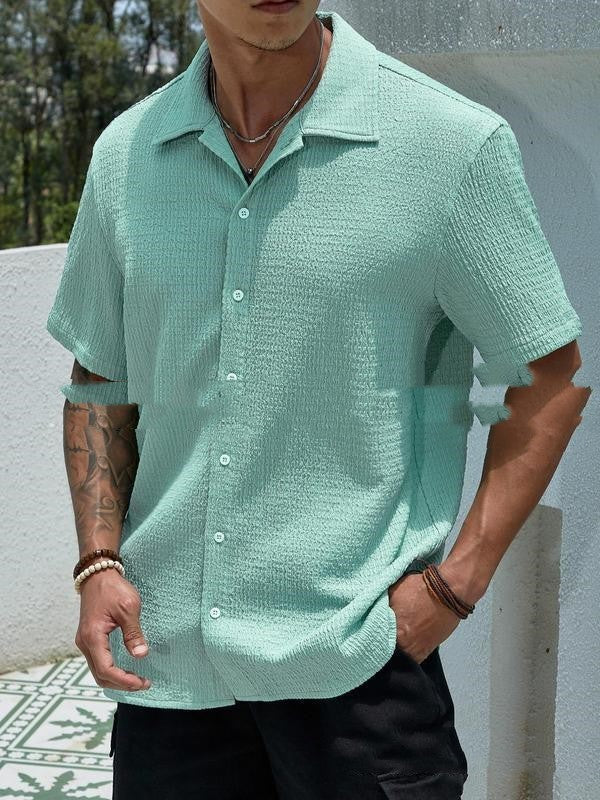 Jay Men's Casual Shirt – Modern Short Sleeve Shirt for Summer and Everyday Wear