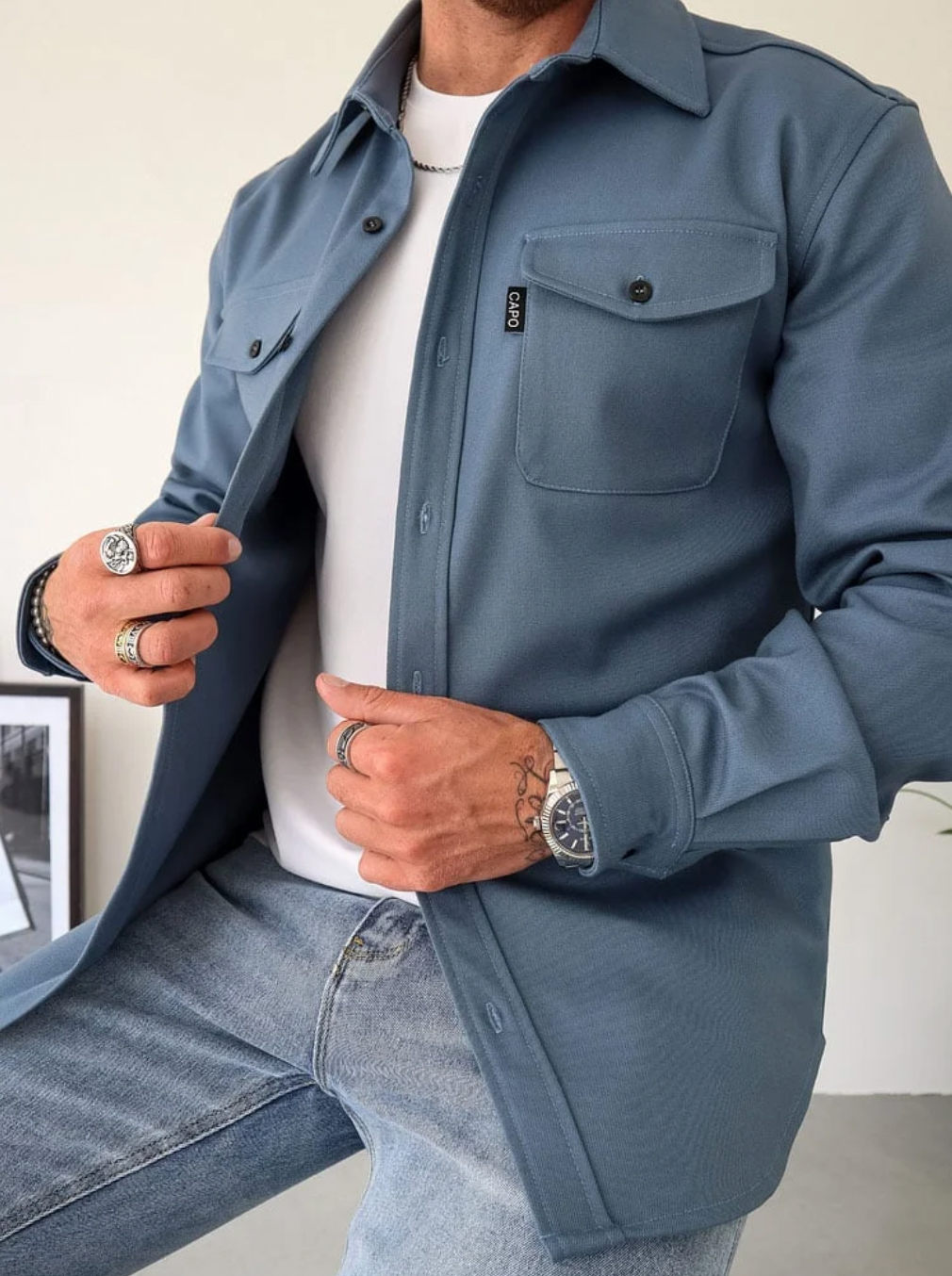 Maxim Men's Shirt – Elegant Premium Cotton for Autumn and Casual Occasions