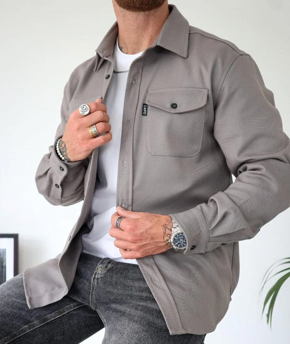 Maxim Men's Shirt – Elegant Premium Cotton for Autumn and Casual Occasions