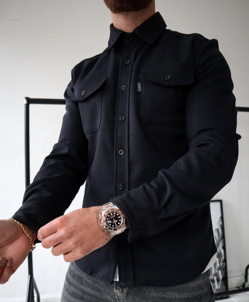 Maxim Men's Shirt – Elegant Premium Cotton for Autumn and Casual Occasions