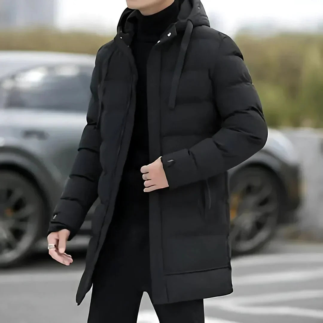 Ryle Men's Jacket – Insulated Winter Coat with Hood, Warm Lining & Modern Design
