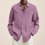 Giovanni Men's Linen Shirt – Breathable Long Sleeve with Classic Elegant Design