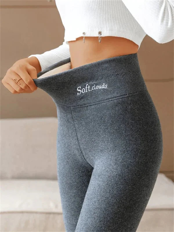 SoftCloud Women's Fleece Lined Winter Leggings