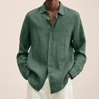 Giovanni Men's Linen Shirt – Breathable Long Sleeve with Classic Elegant Design