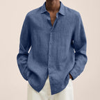 Giovanni Men's Linen Shirt – Breathable Long Sleeve with Classic Elegant Design