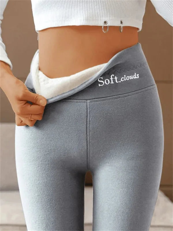 SoftCloud Women's Fleece Lined Winter Leggings