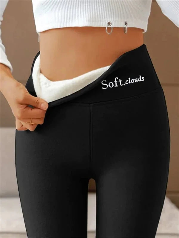 SoftCloud Women's Fleece Lined Winter Leggings