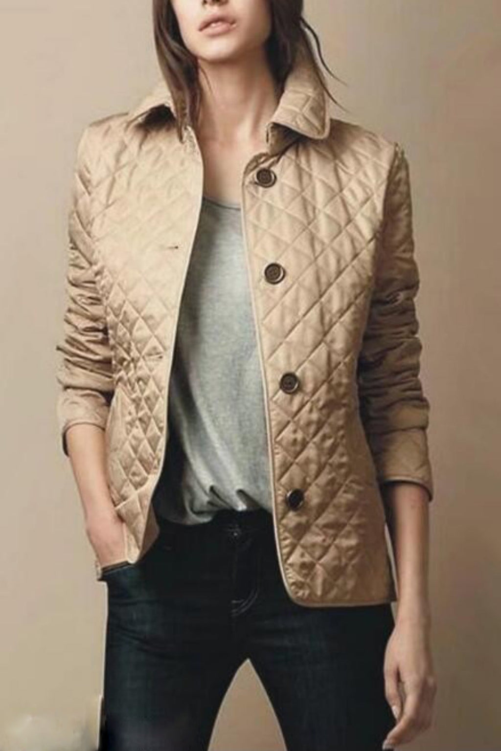 Clara Women's Quilted Fitted Jacket