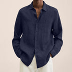 Giovanni Men's Linen Shirt – Breathable Long Sleeve with Classic Elegant Design