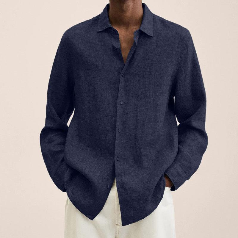 Giovanni Men's Linen Shirt – Breathable Long Sleeve with Classic Elegant Design