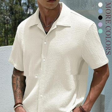 Jay Men's Casual Shirt – Modern Short Sleeve Shirt for Summer and Everyday Wear