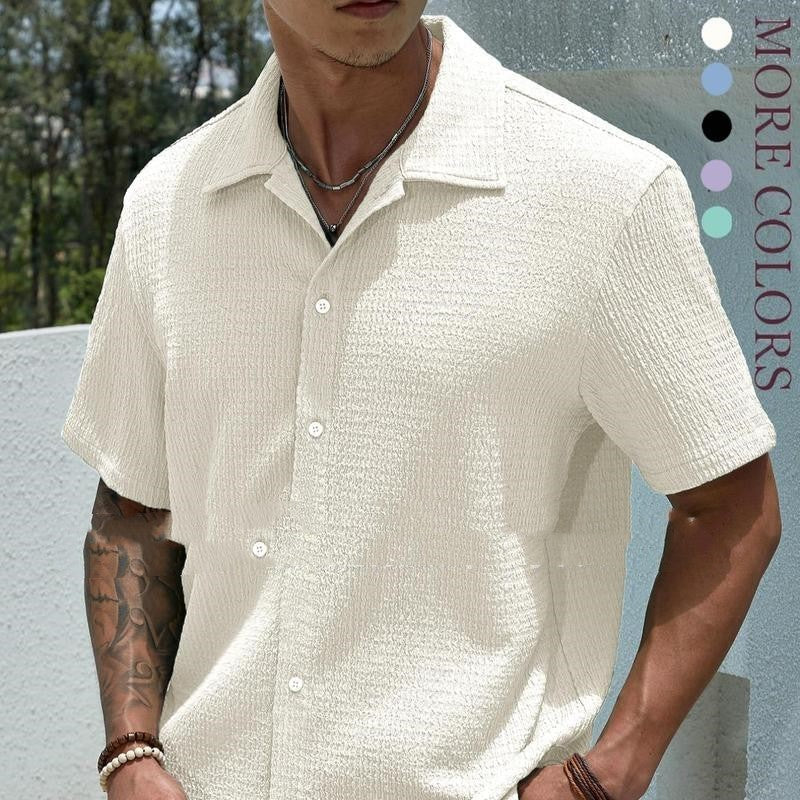 Jay Men's Casual Shirt – Modern Short Sleeve Shirt for Summer and Everyday Wear