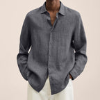 Giovanni Men's Linen Shirt – Breathable Long Sleeve with Classic Elegant Design