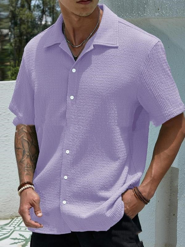 Jay Men's Casual Shirt – Modern Short Sleeve Shirt for Summer and Everyday Wear
