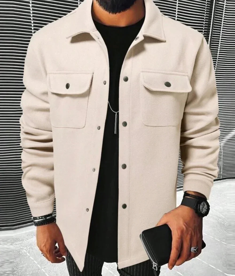Steven Men's Shirt – Warm & Comfortable Shirt in Soft Fabric with Elegant Style