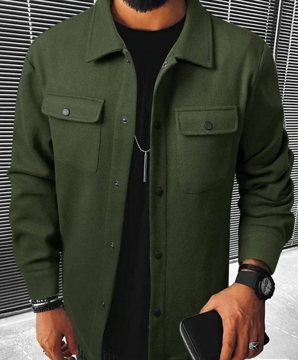 Steven Men's Shirt – Warm & Comfortable Shirt in Soft Fabric with Elegant Style