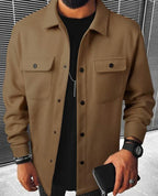 Steven Men's Shirt – Warm & Comfortable Shirt in Soft Fabric with Elegant Style