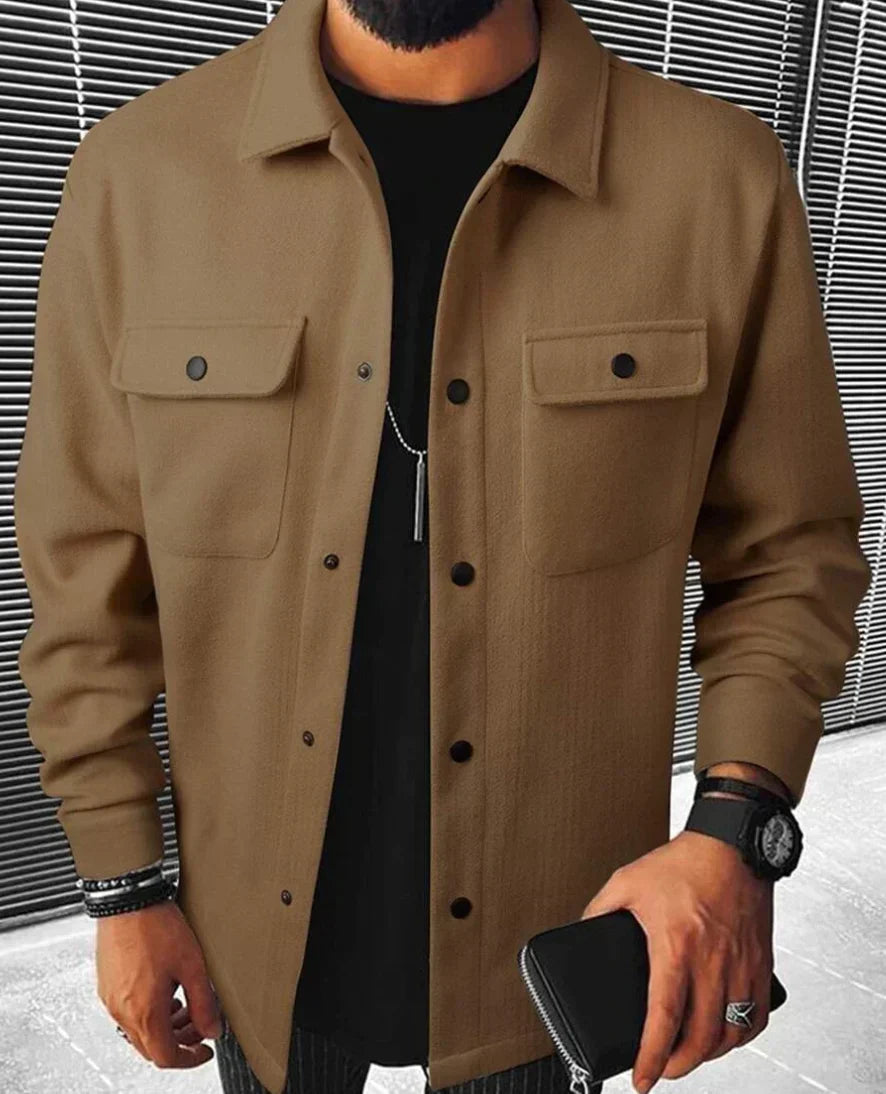 Steven Men's Shirt – Warm & Comfortable Shirt in Soft Fabric with Elegant Style
