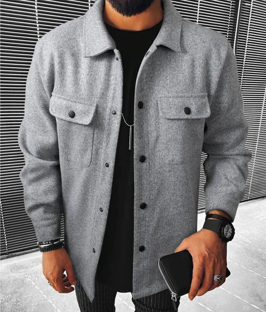 Steven Men's Shirt – Warm & Comfortable Shirt in Soft Fabric with Elegant Style