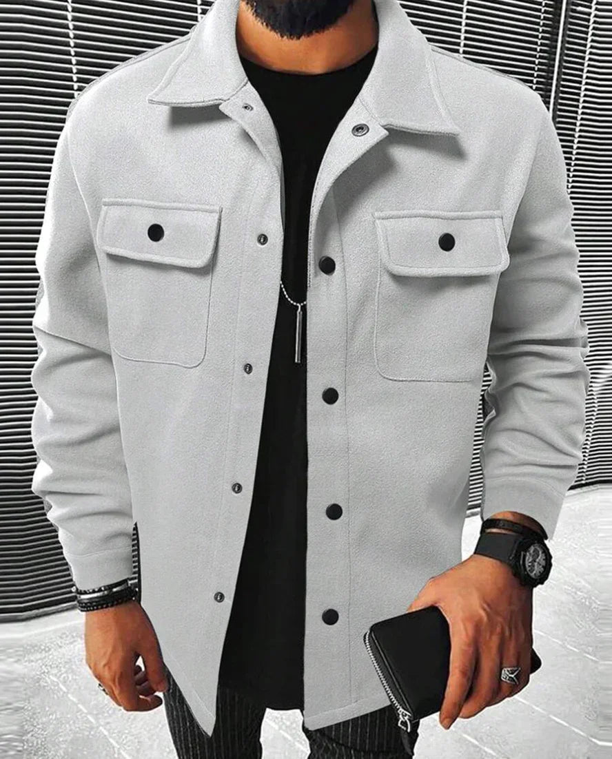 Steven Men's Shirt – Warm & Comfortable Shirt in Soft Fabric with Elegant Style