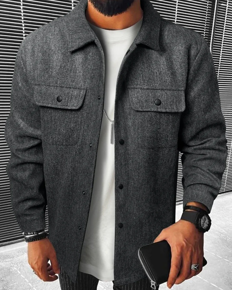 Steven Men's Shirt – Warm & Comfortable Shirt in Soft Fabric with Elegant Style