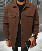 Steven Men's Shirt – Warm & Comfortable Shirt in Soft Fabric with Elegant Style