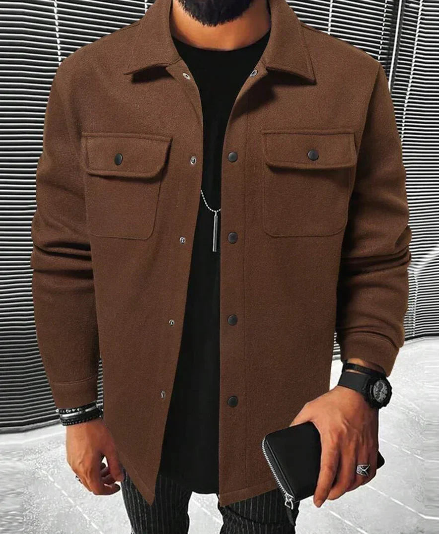 Steven Men's Shirt – Warm & Comfortable Shirt in Soft Fabric with Elegant Style