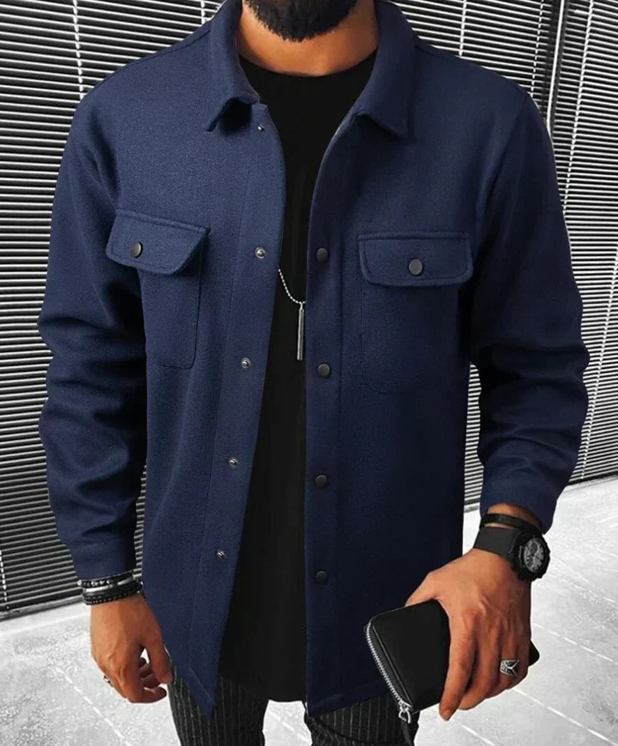Steven Men's Shirt – Warm & Comfortable Shirt in Soft Fabric with Elegant Style