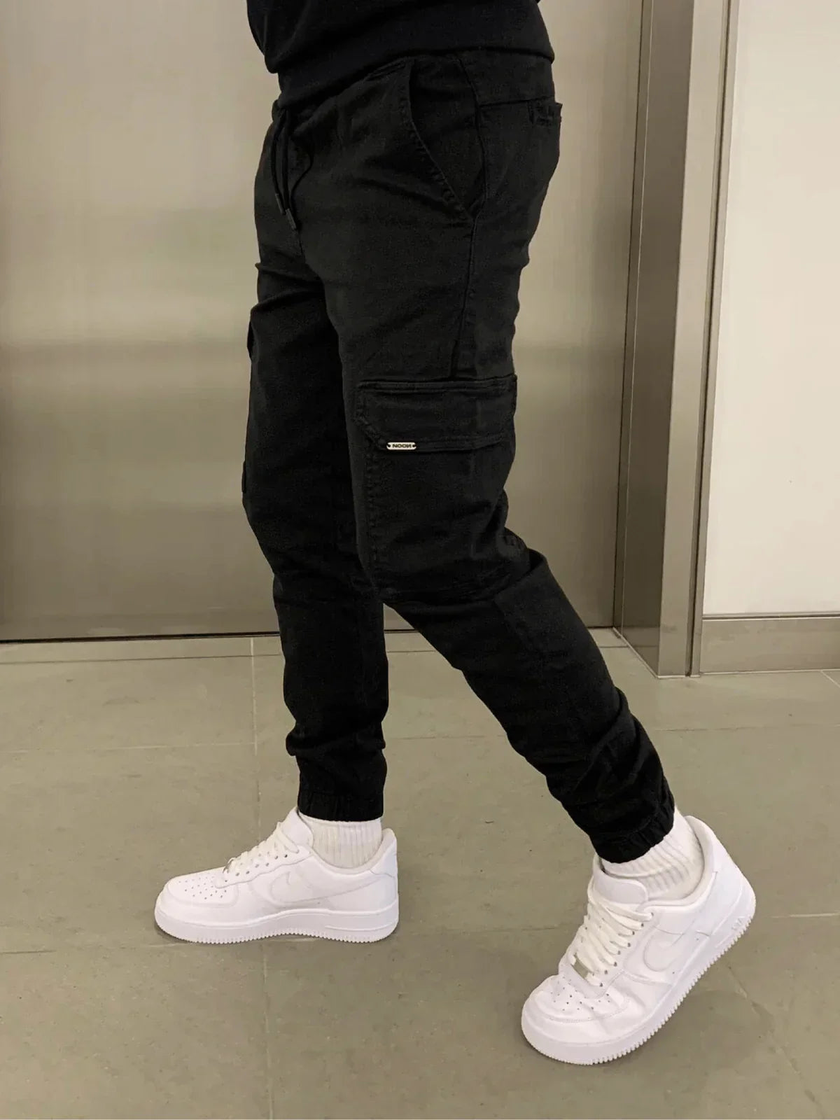 Stefan Men's Pants – Cargo Jogger Fit with Elastic Waist & Practical Pockets