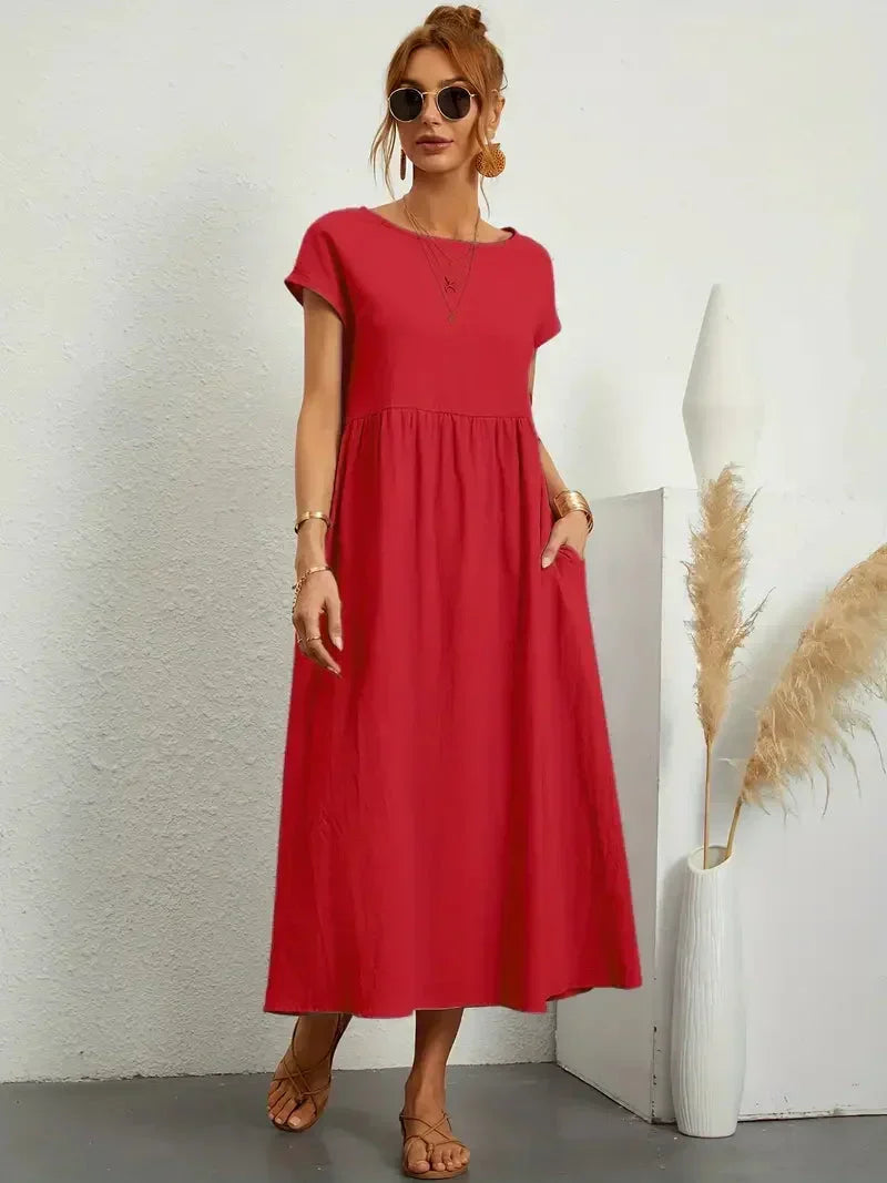 Melody Women's Lightweight Cotton Maxi Dress