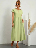 Melody Women's Lightweight Cotton Maxi Dress