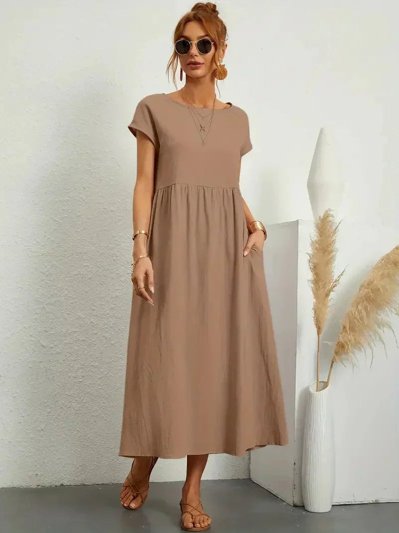 Melody Women's Lightweight Cotton Maxi Dress