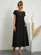 Melody Women's Lightweight Cotton Maxi Dress
