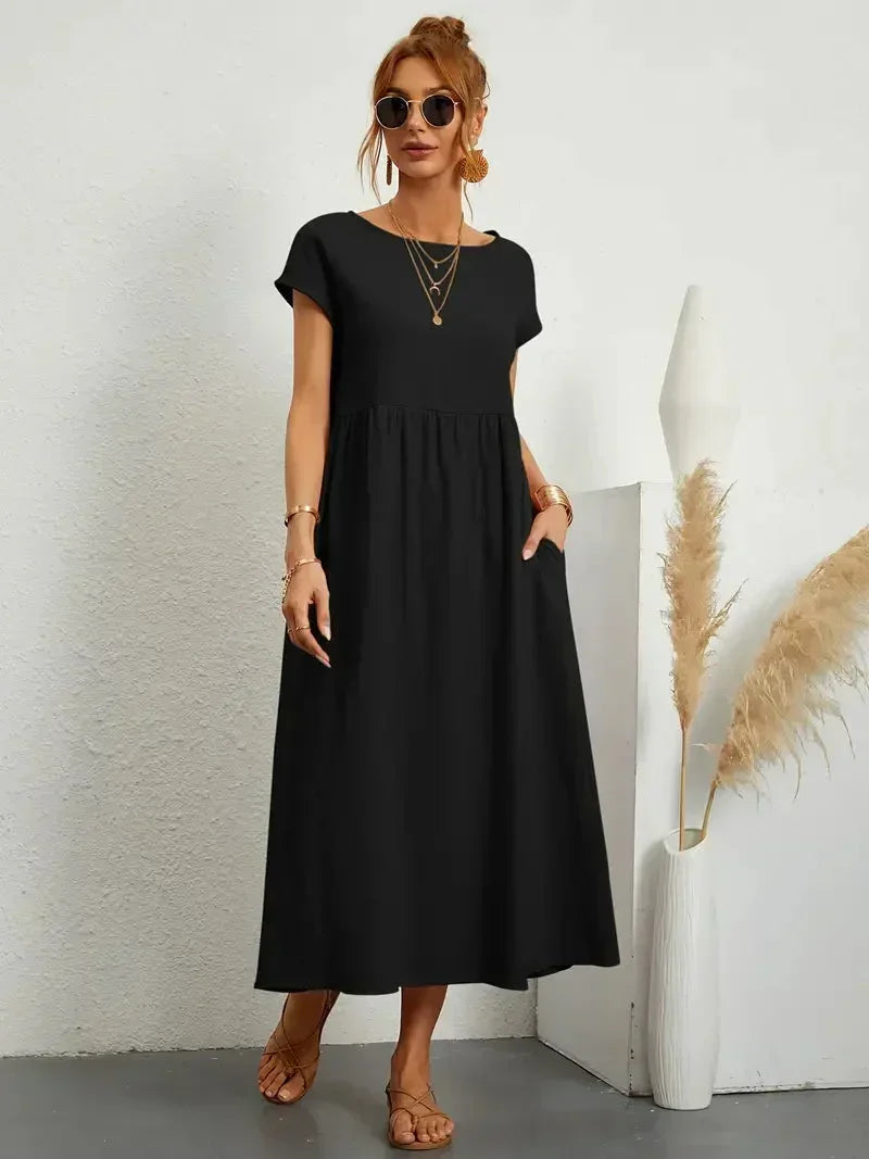 Melody Women's Lightweight Cotton Maxi Dress
