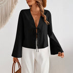 Chloé Montclair Villarosa LaceUp Blouse