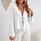 Chloé Montclair Villarosa LaceUp Blouse