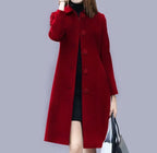 Analia Women's Long Classic Button Coat