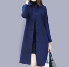 Analia Women's Long Classic Button Coat