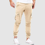 Ken Men's Cargo Pants – Lightweight Slim Fit Cotton Blend with Multiple Pockets