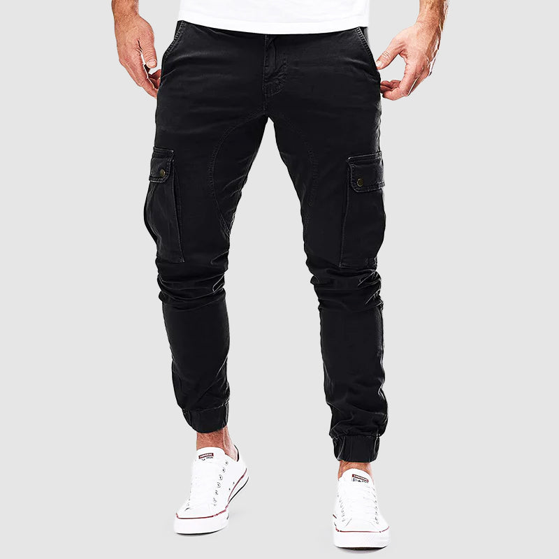 Ken Men's Cargo Pants – Lightweight Slim Fit Cotton Blend with Multiple Pockets