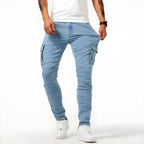 Francois Men's Denim Cargo Pants – Comfortable Modern Elastic Fit