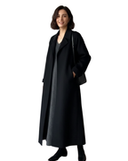 Talitha Women's Wool Blend Long Coat with Lapel Collar