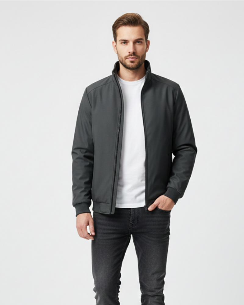 Declan Men's Fleece-Lined Winter Jacket – Warm Water-Repellent and Breathable