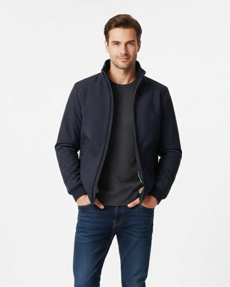 Declan Men's Fleece-Lined Winter Jacket – Warm Water-Repellent and Breathable