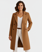 Abigail Women's Tailored Long Wool Coat