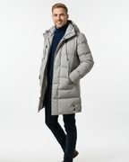 Arlo Men's Long Puffer Coat – Warm Winter Down Jacket with Hood