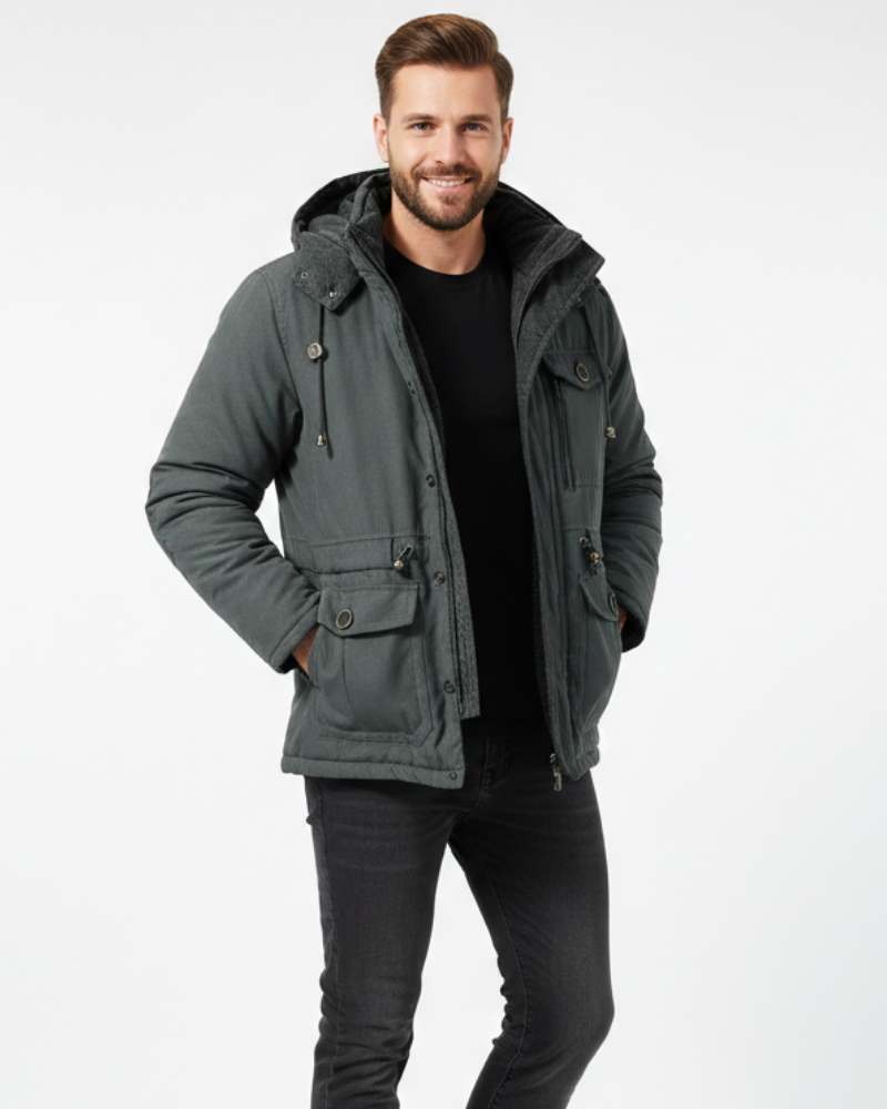 Oliver Men's Waterproof Winter Jacket – Warm Breathable Coat with Fleece Lining and Hood